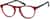 Angle view of Dream Kids' Round Glasses 4441418 in Red thumbnail