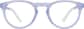 Front view of Dream Kids' Round Glasses 4441517 in Periwinkle thumbnail