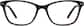 Front view of Rectangle Glasses 4441721 in Black thumbnail