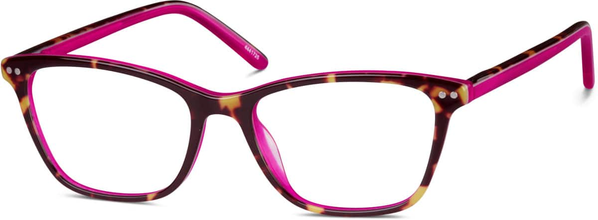 Angle view of Rectangle Glasses  4441725 in Tortoiseshell