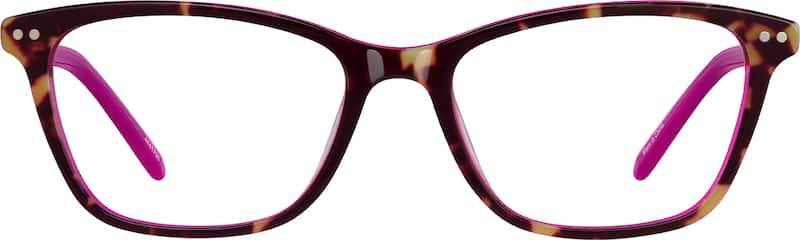 Tortoiseshell Rectangle Glasses 