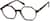 Angle view of Geometric Glasses  4442225 in Tortoiseshell thumbnail