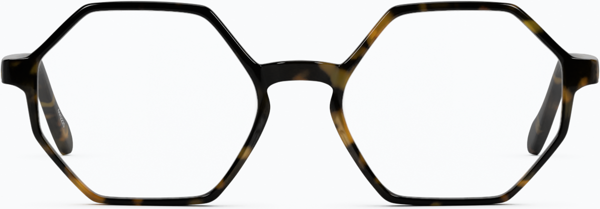 Front view of Geometric Glasses 4442225 in Tortoiseshell thumbnail
