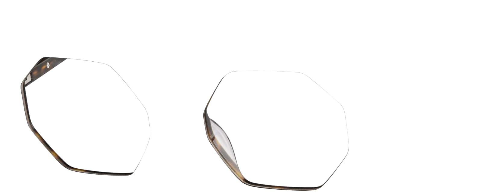 Angle view of Geometric Glasses 4442225 in Tortoiseshell