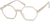Angle view of Geometric Glasses  4442233 in Sand thumbnail