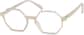 Angle view of Geometric Glasses 4442233 in Sand thumbnail