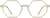 Front view of Geometric Glasses  4442233 in Sand thumbnail