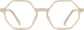 Front view of Geometric Glasses 4442233 in Sand thumbnail