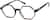 Angle view of Geometric Glasses  4442239 in Brown/Blue thumbnail