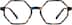 Geometric Glasses  4442239 in Brown/Blue