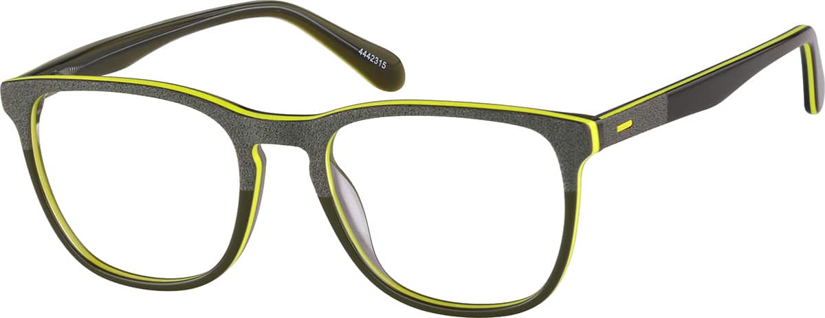Black Square Glasses #4442321 | Zenni Optical