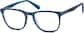 Angle view of Square Glasses 4442316 in Midnight thumbnail