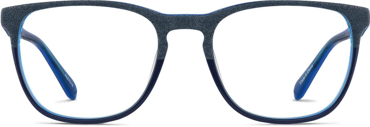 Front view of Square Glasses 4442316 in Midnight