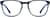 Front view of Square Glasses 4442316 in Midnight thumbnail