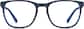 Front view of Square Glasses 4442316 in Midnight thumbnail