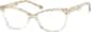 Angle view of Cat-Eye Glasses 4442533 in Translucent thumbnail