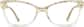 Front view of Cat-Eye Glasses 4442533 in Translucent thumbnail
