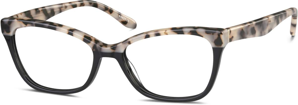 Angle view of Cat-Eye Glasses 4442535 in Black