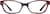 Front view of Cat-Eye Glasses 4442618 in Garnet thumbnail