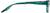 Side view of Cat-Eye Glasses 4442624 in Malachite thumbnail