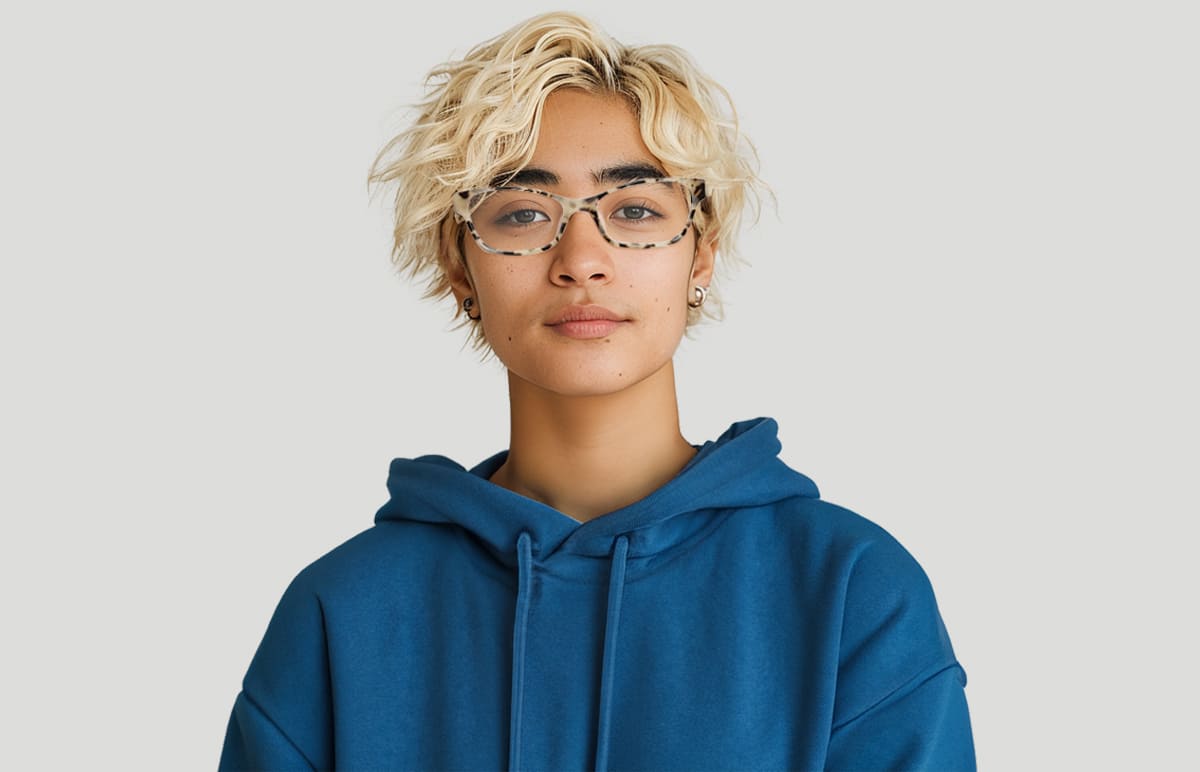 Irisページ RB6421 OPTICS Eyeglasses with Grey On Silver Frame - RB6421