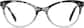 Front view of Cat-Eye Glasses 4442712 in Gray thumbnail