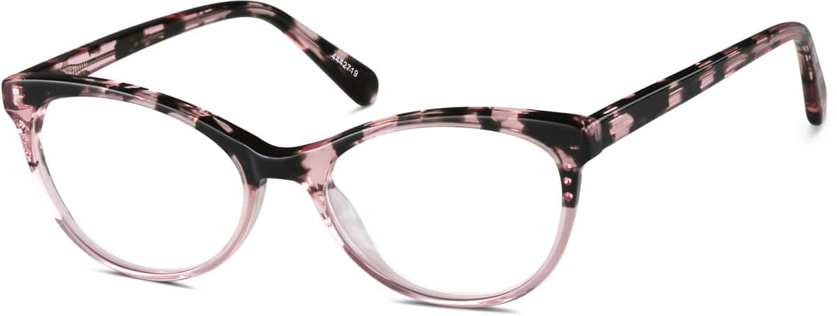 Angle view of Cat-Eye Glasses 4442719 in Pink