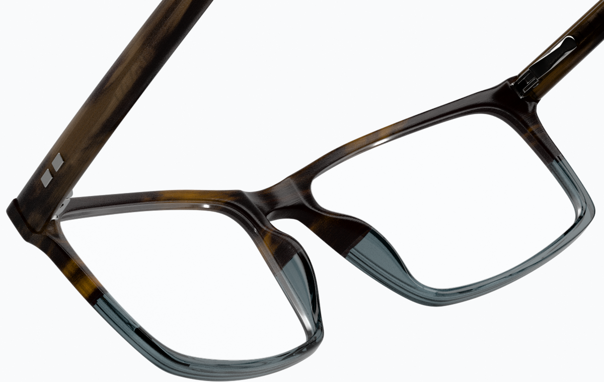 See-through view of Post Up Glasses 4443015 in Brown thumbnail