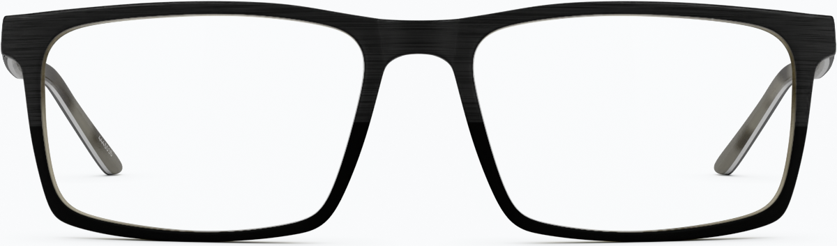 Front view of Post Up Glasses 4443021 in Black thumbnail