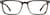 Front view of Rectangle Glasses 4443115 in Brown thumbnail
