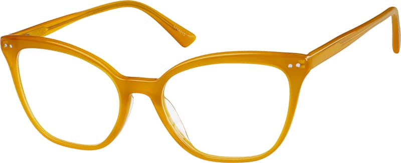 Angle view of Cynthia Rowley Cat-Eye Glasses 4444015 in Butterscotch