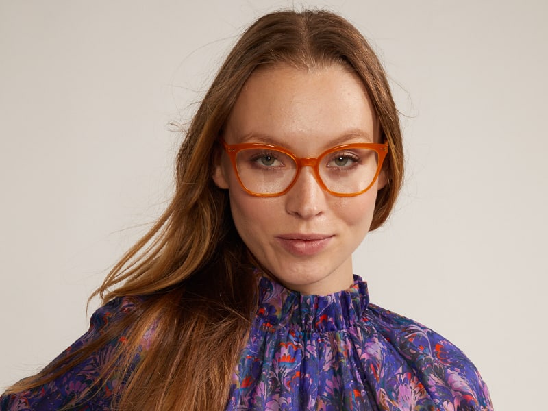 Orange Cynthia Rowley Cat Eye Glasses 4444015