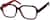 Angle view of Square Glasses 4444321 in Black thumbnail