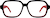 Front view of Square Glasses 4444321 in Black thumbnail