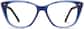 Front view of Cat-Eye Glasses 4444516 in Navy thumbnail