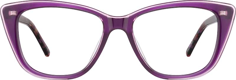 Grape Cat-Eye Glasses