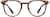 Front view of Round Glasses 4444918 in Red thumbnail