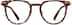 Round Glasses 4444918 in Red
