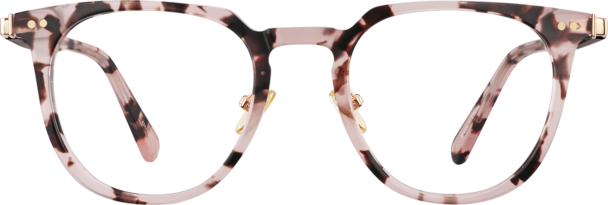 Pink Tortoiseshell Round Glasses