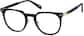 Angle view of Round Glasses 4444921 in Black thumbnail