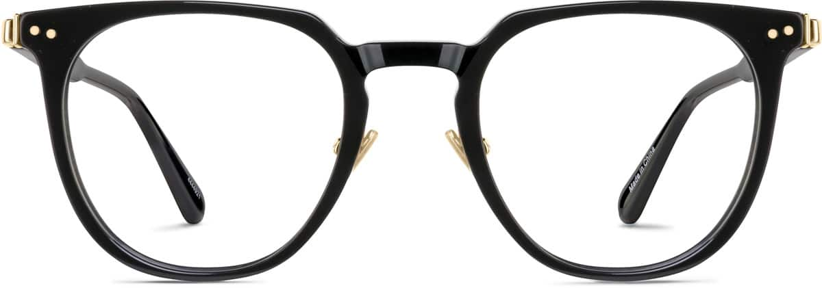 Front view of Round Glasses 4444921 in Black