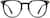 Front view of Round Glasses 4444921 in Black thumbnail