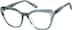 Cat-Eye Glasses 4445416 in Aqua Pattern