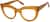 Angle view of Dahlia Glasses 4445615 in Brown thumbnail