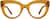 Front view of Dahlia Glasses 4445615 in Brown thumbnail