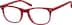 Rectangle Glasses 4445918 in Red