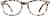 Front view of Rectangle Glasses 4445935 in Ivory Tortoiseshell thumbnail