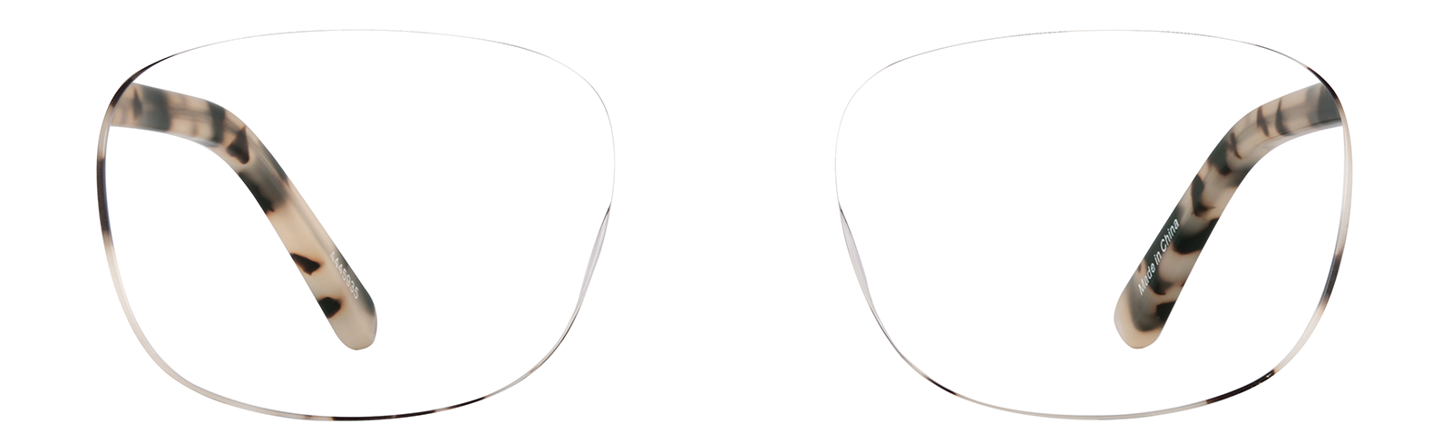 mineneページ Ivory Tortoiseshell Rectangle Glasses #4445935 | Zenni Optical