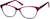Angle view of Oval Glasses 4446018 in Magenta thumbnail