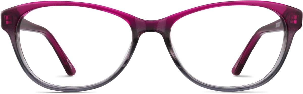 Front view of Oval Glasses 4446018 in Magenta